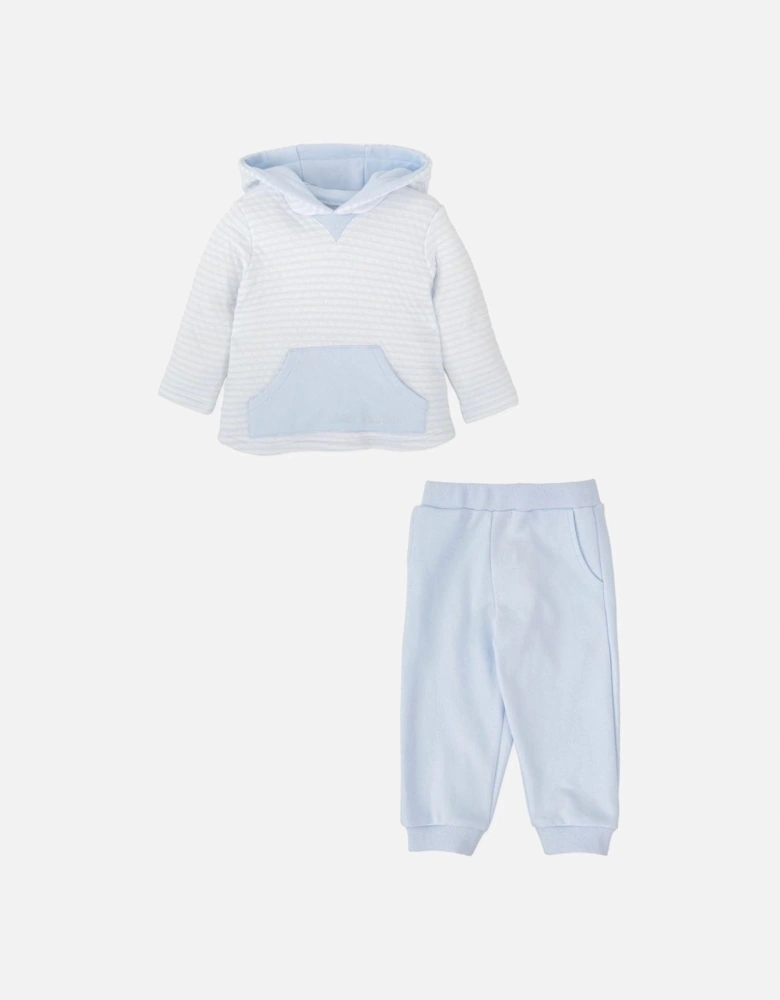 Boys Pale Blue Hooded Tracksuit