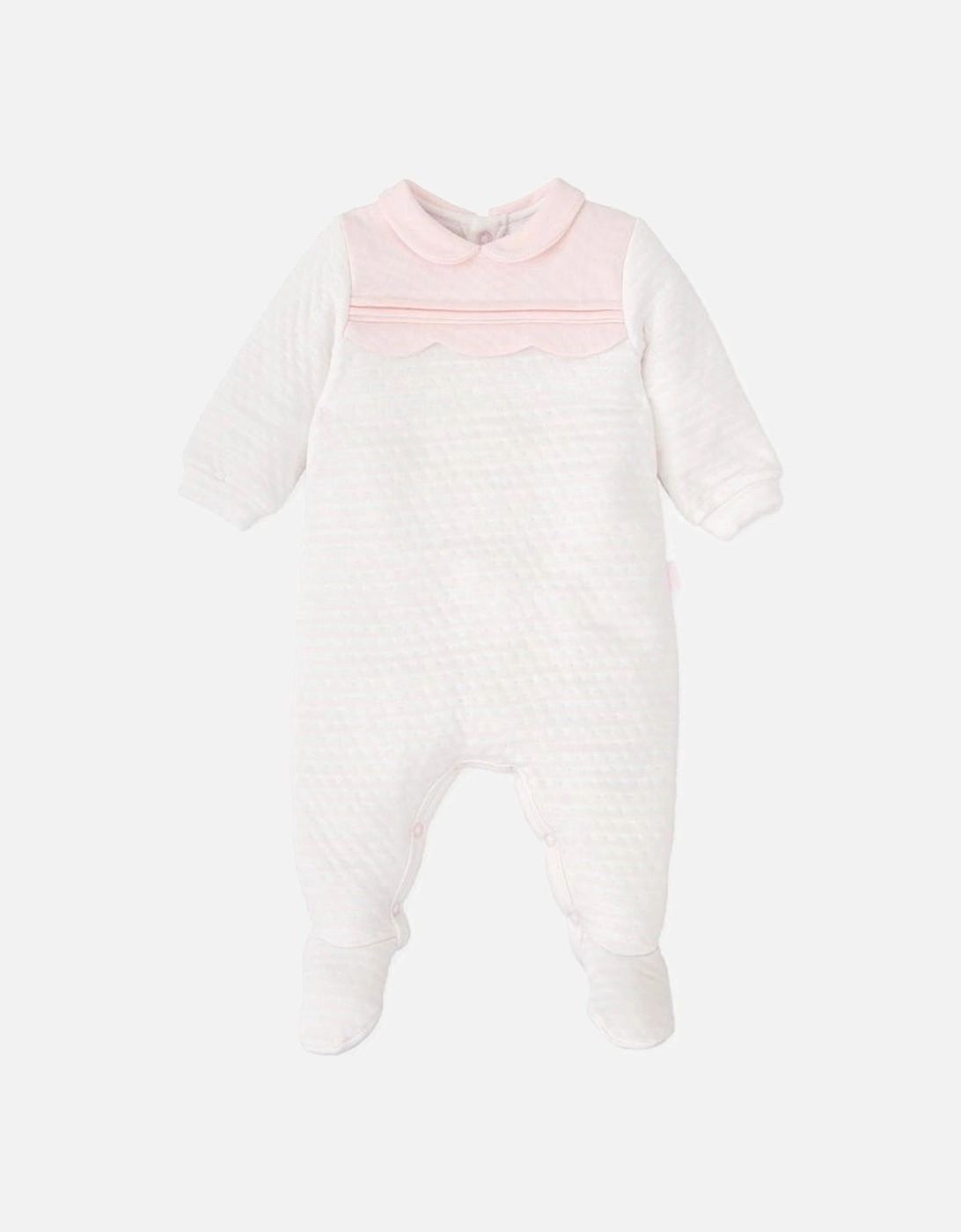 Girls Pale Pink Babygrow, 4 of 3
