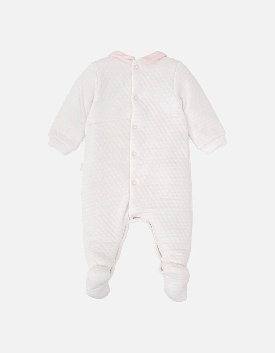 Girls Pale Pink Babygrow