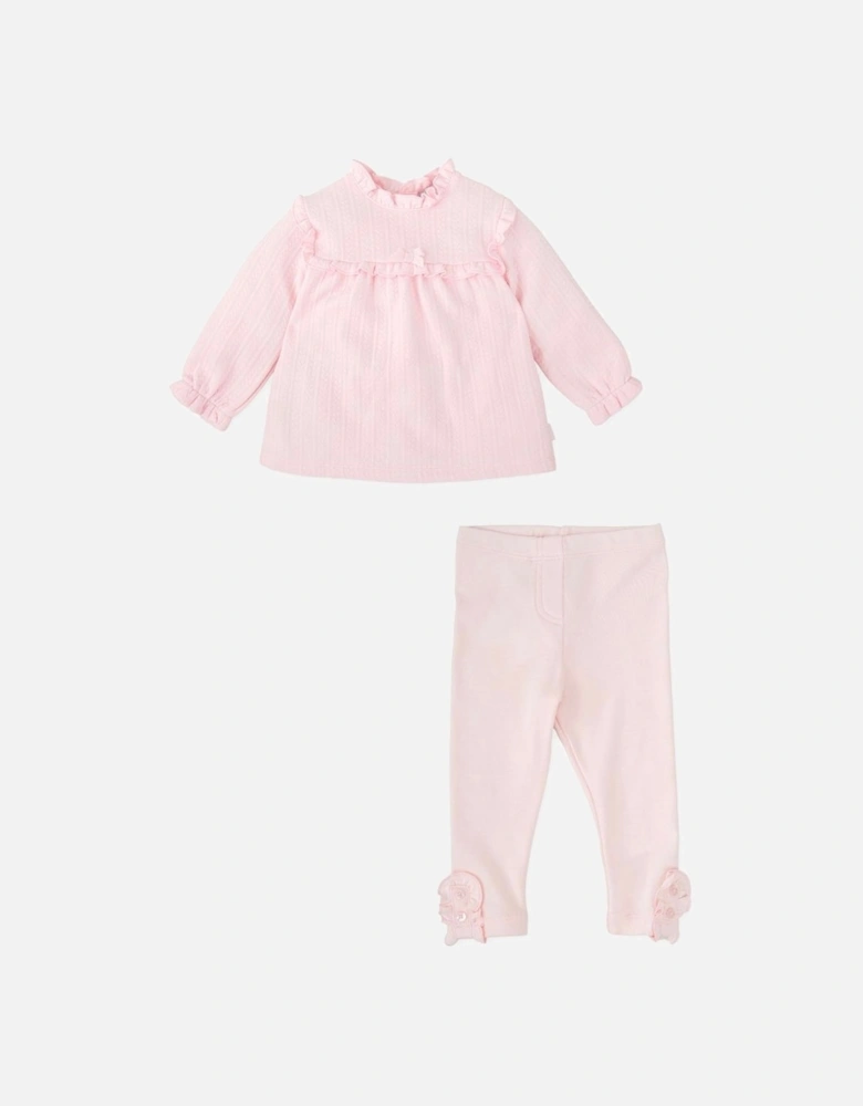 Girls Pale Pink Legging Set