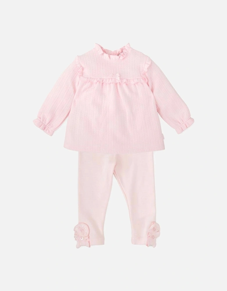 Girls Pale Pink Legging Set