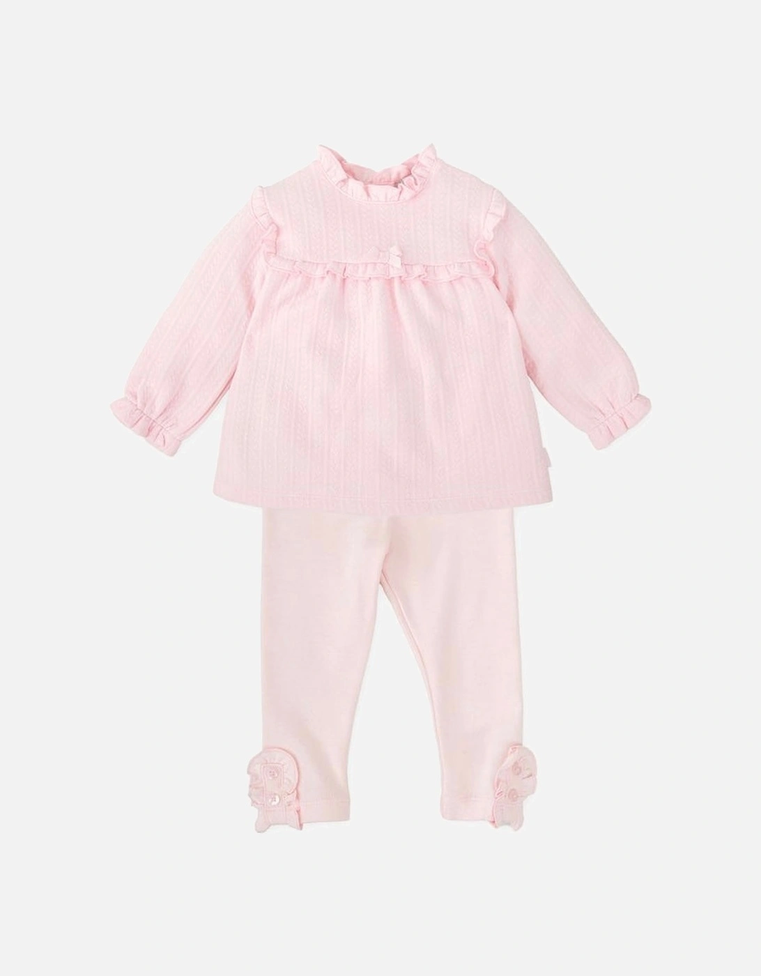 Girls Pale Pink Legging Set, 5 of 4