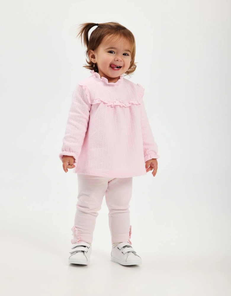 Girls Pale Pink Legging Set