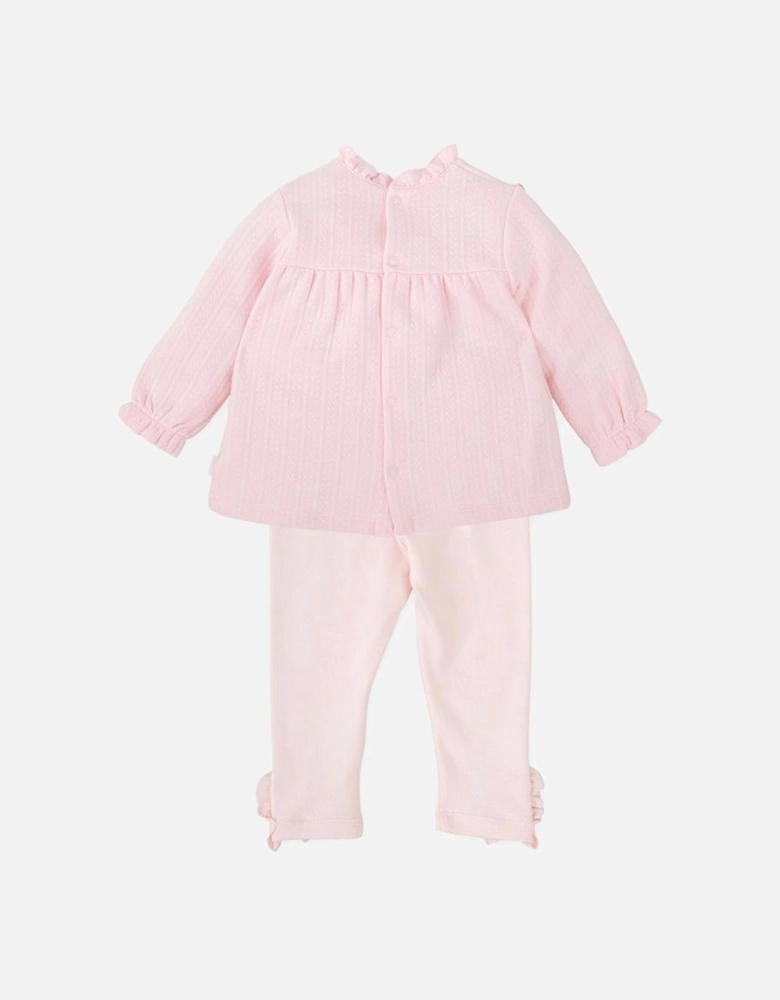 Girls Pale Pink Legging Set