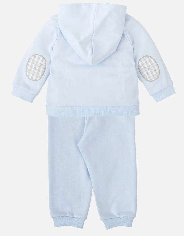 Boys Pale Blue Hooded Tracksuit