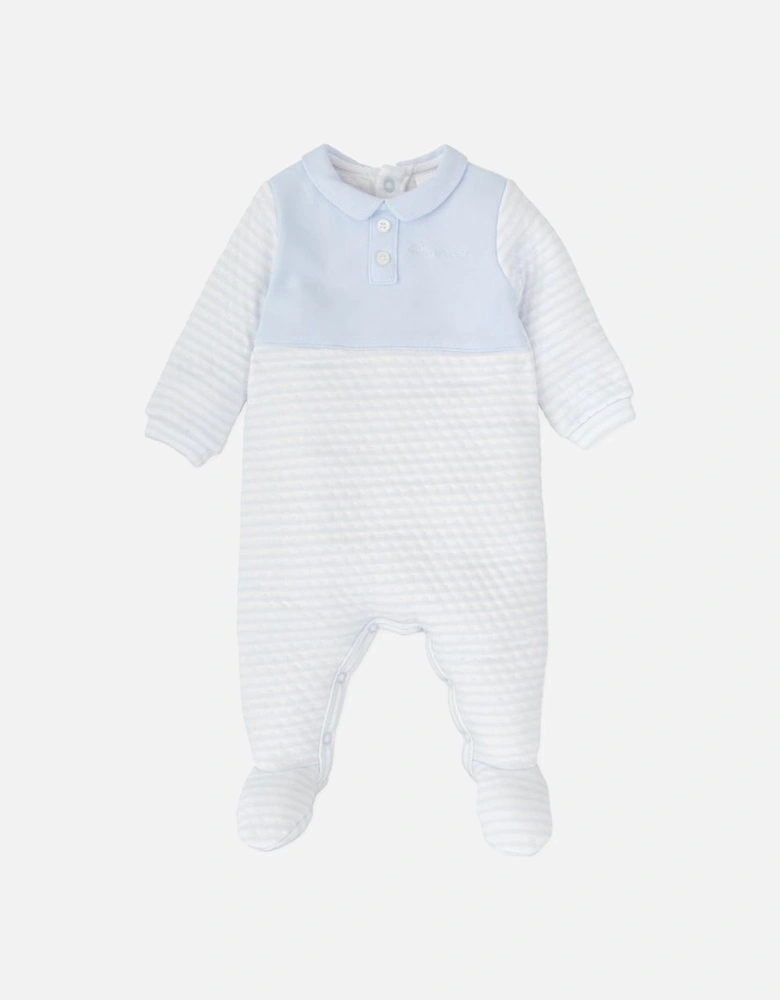 Boys Pale Blue Babygrow
