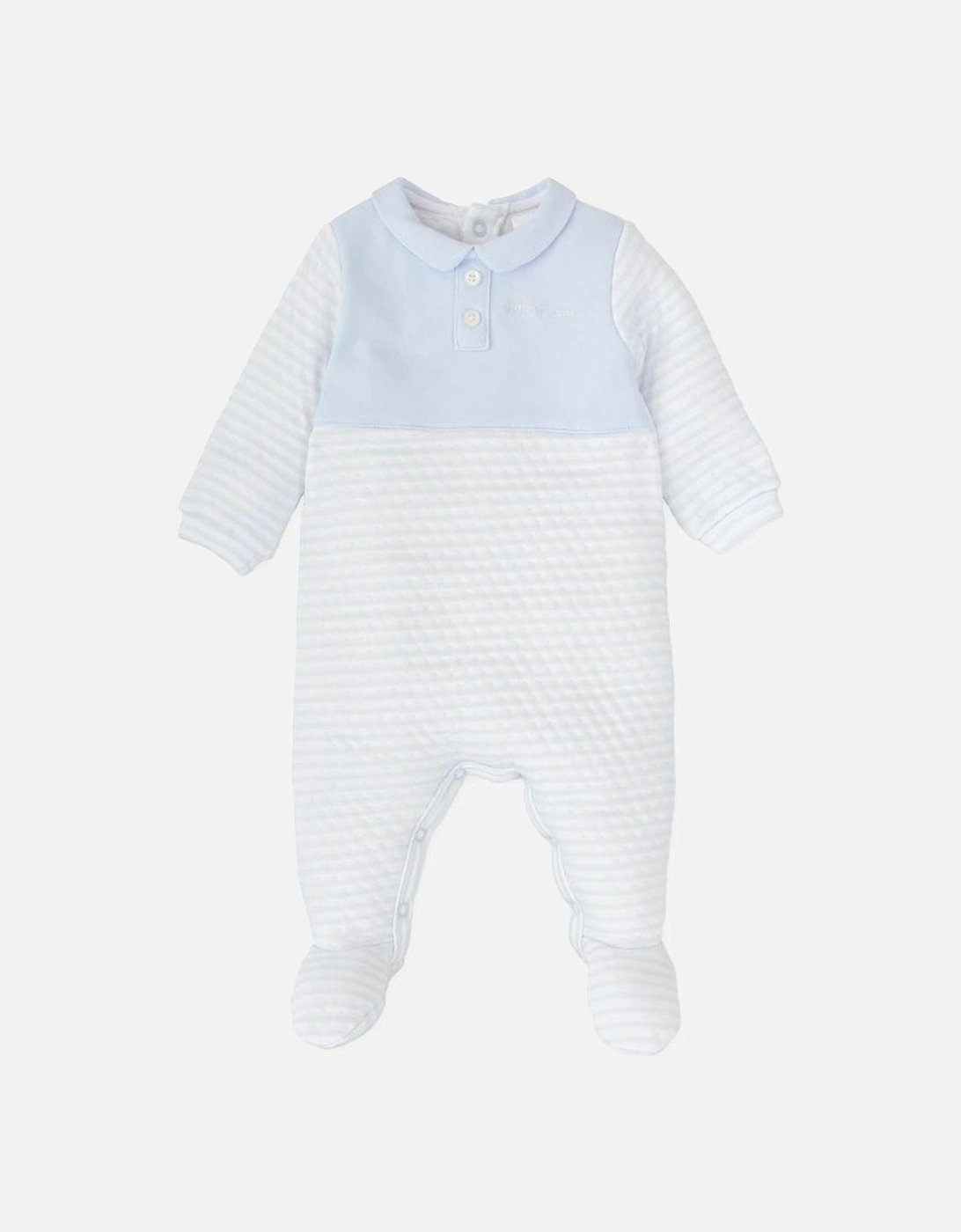 Boys Pale Blue Babygrow, 4 of 3