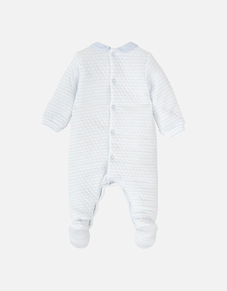 Boys Pale Blue Babygrow