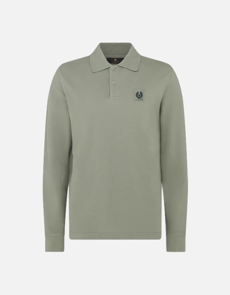Long Sleeved Polo Sage Green