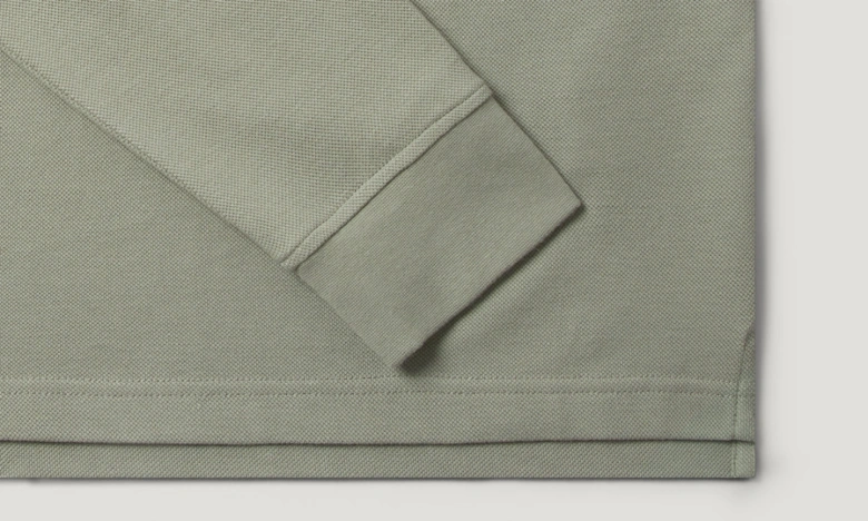Long Sleeved Polo Sage Green