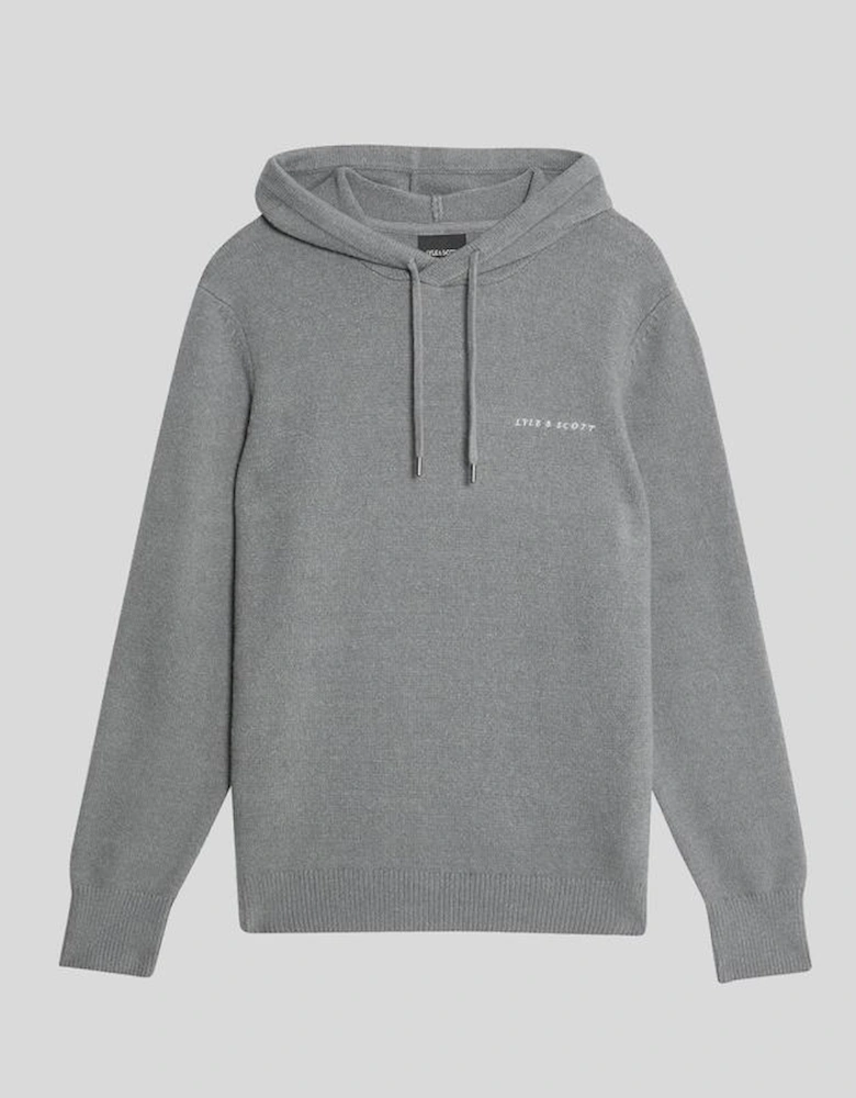Knitted Script Hoodie