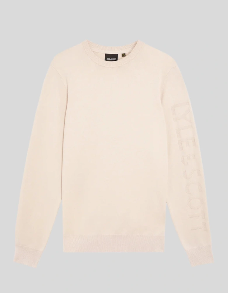 Mesh Logo Crew Neck Jumper