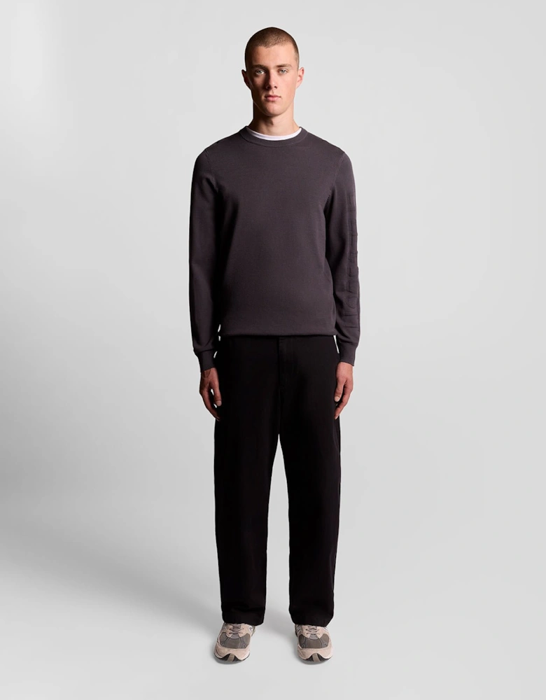 Mesh Logo Crew Neck Jumper