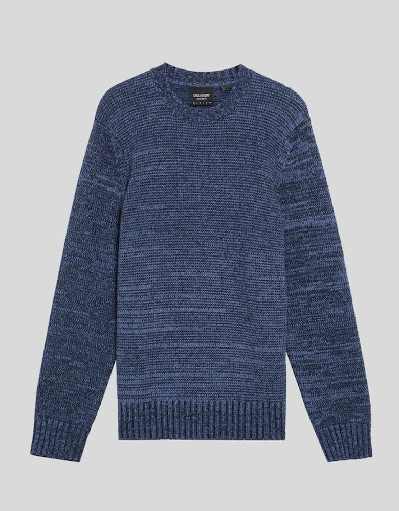 Knitted Marl Crew Neck Jumper