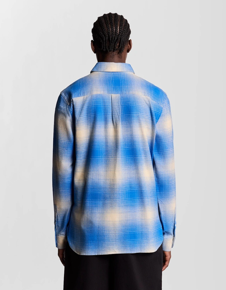 Ombre Check Flannel Shirt