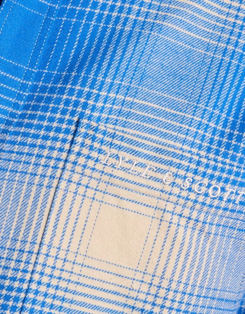 Ombre Check Flannel Shirt