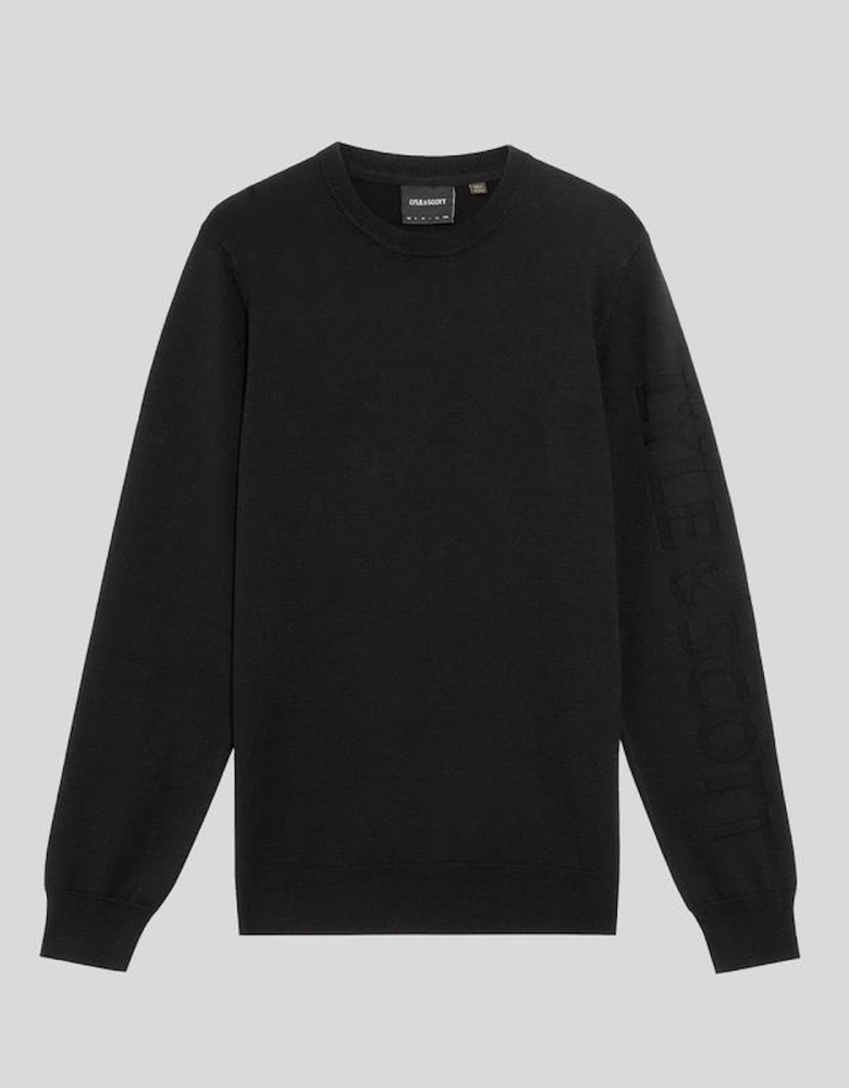 Mesh Logo Crew Neck Jumper