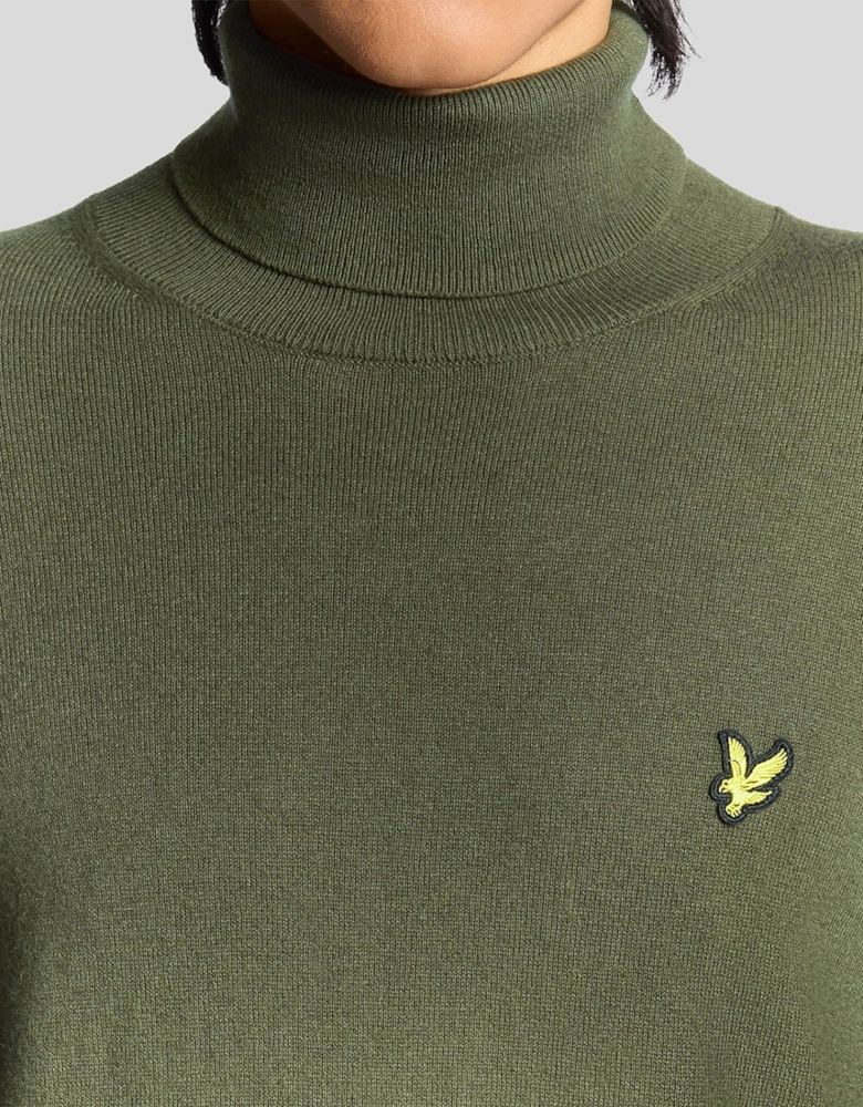 Cotton Merino Turtleneck Jumper