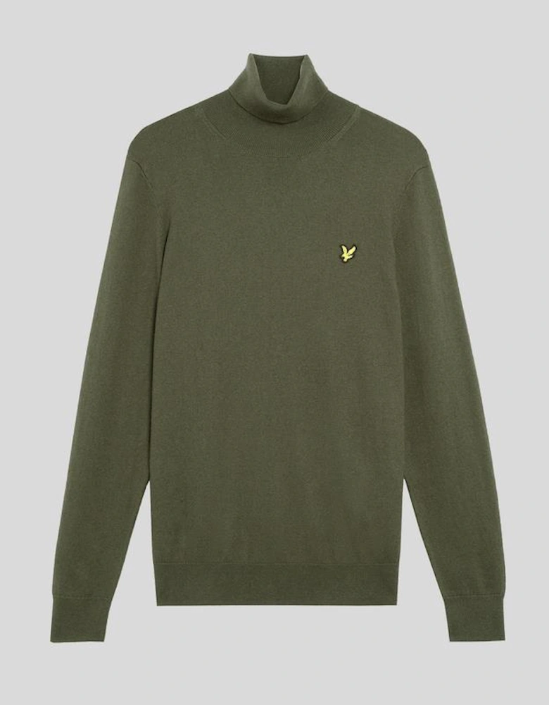 Cotton Merino Turtleneck Jumper