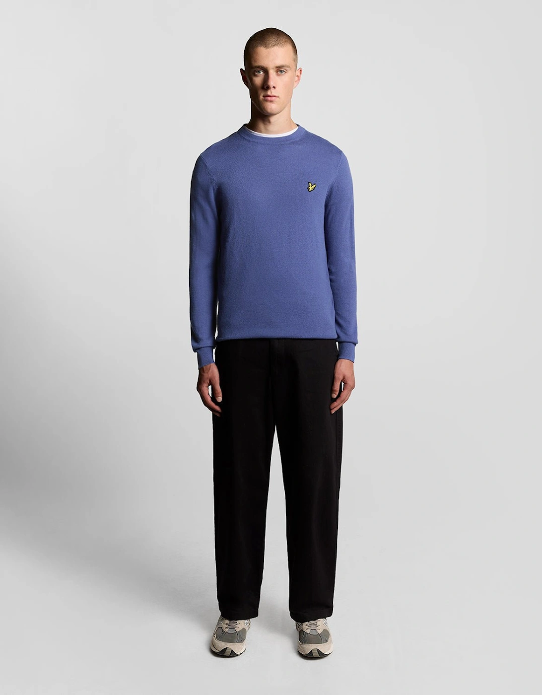 Cotton Merino Crew Neck Jumper