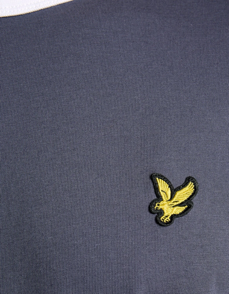 Ringer Cotton Crew Neck T-Shirt