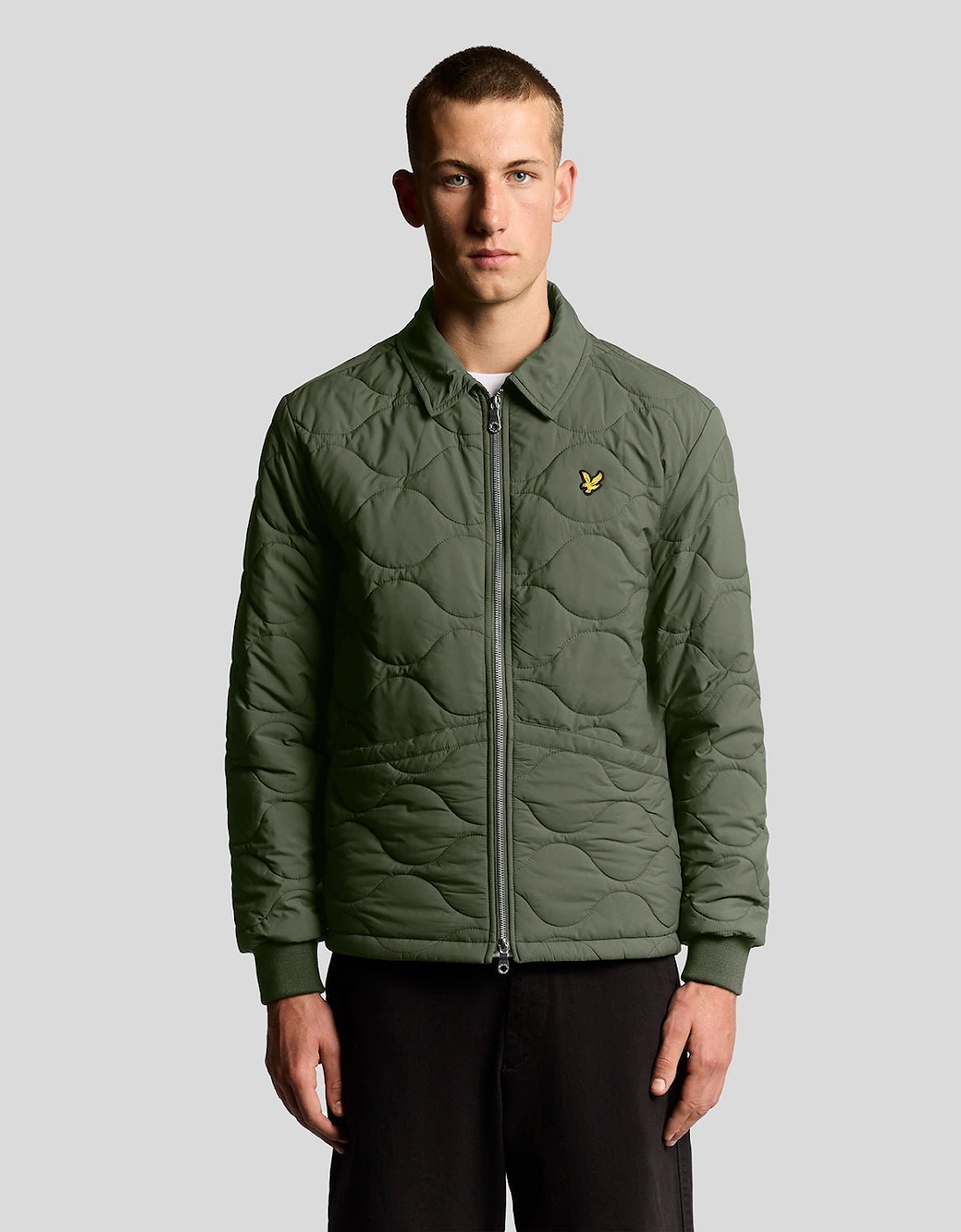 Lyle And Scott Men's Green Water Resistant Ripstop Quilted Jacket - : 40/Regular L