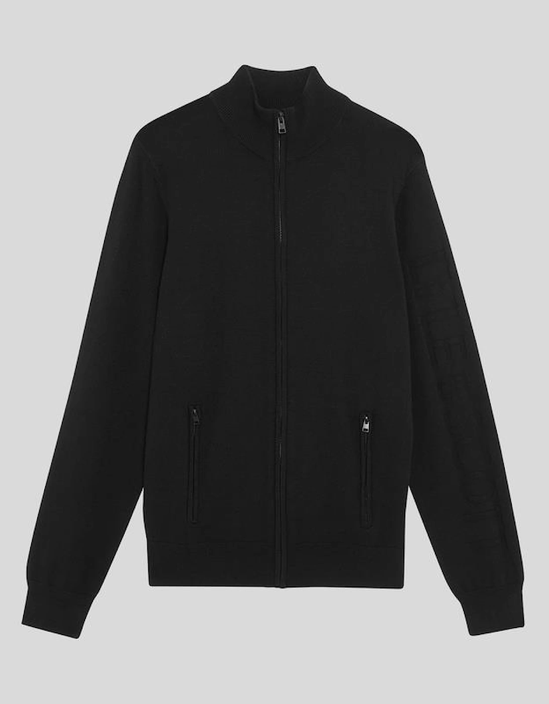 Mesh Logo Knitted Track Jacket