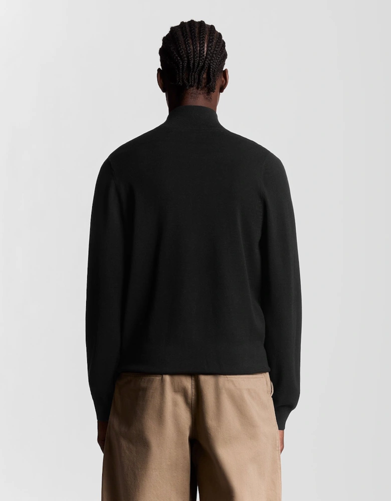 Mesh Logo Knitted Track Jacket