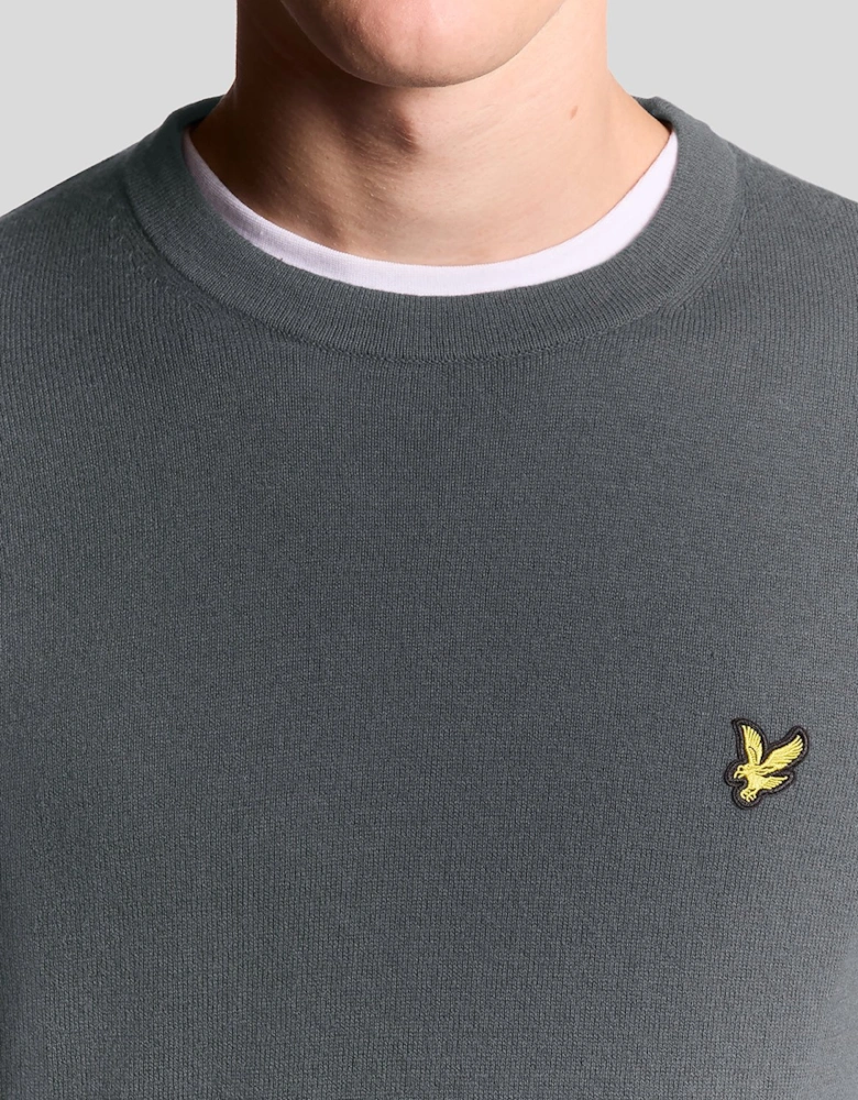 Cotton Merino Crew Neck Jumper