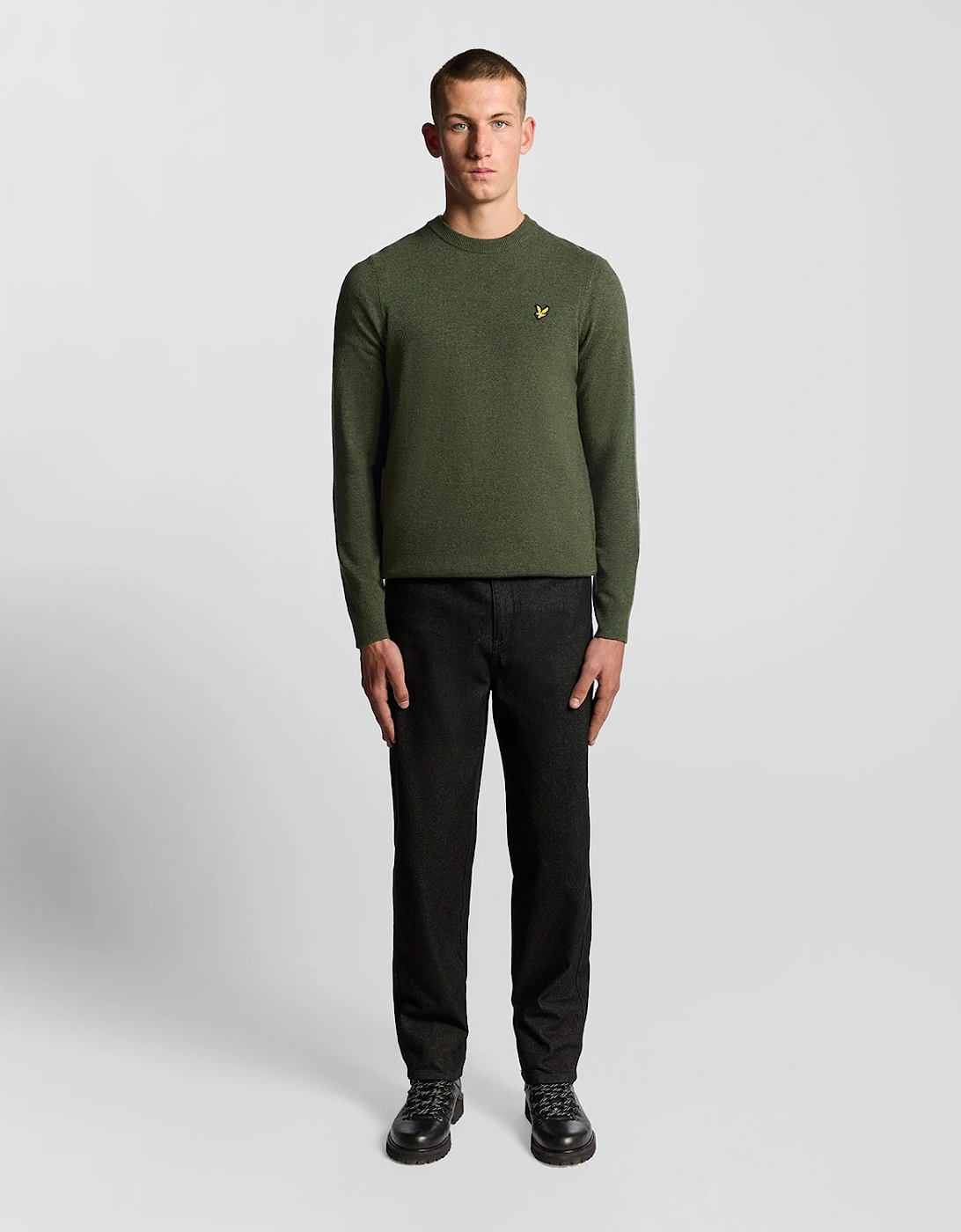 Lambswool Blend Crew Neck Jumper