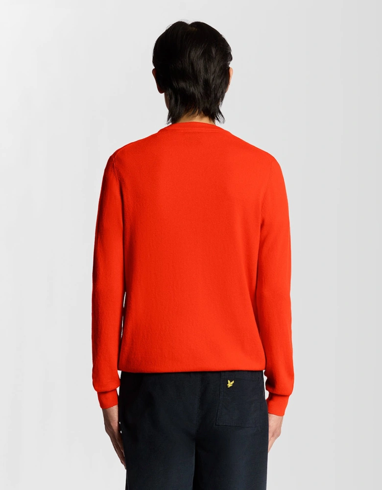 Cotton Merino Crew Neck Jumper