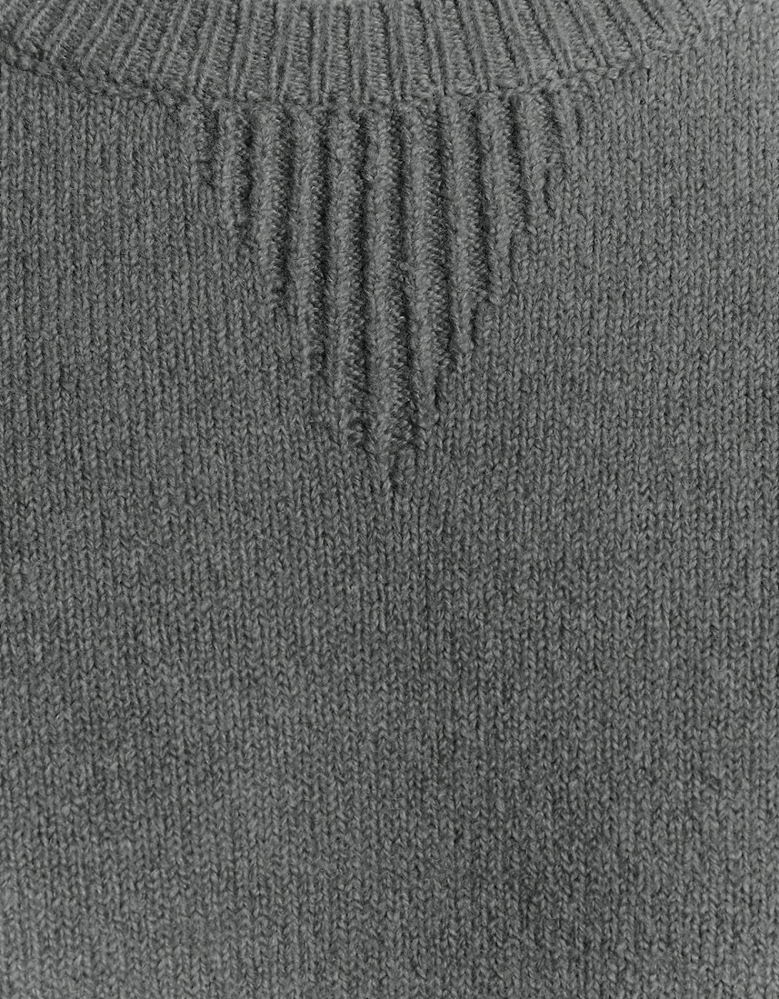 Knitted Script Crew Neck Jumper