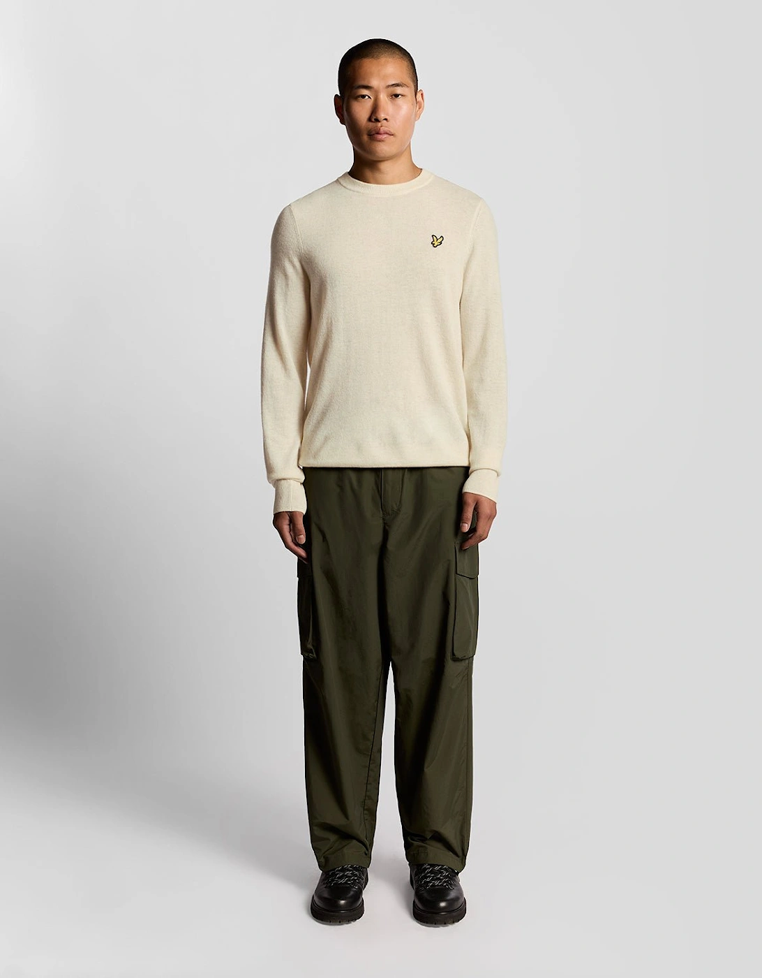 Lambswool Blend Crew Neck Jumper