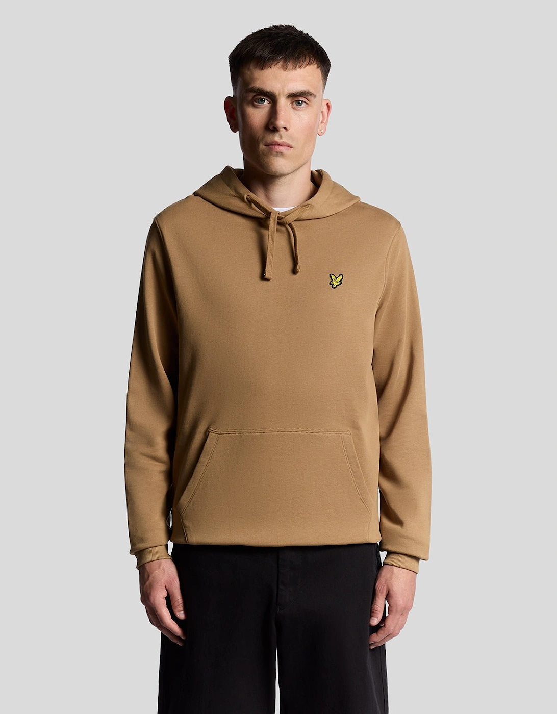 Lyle And Scott Men's Brown Loopback Cotton Hoodie - : 34 Xs