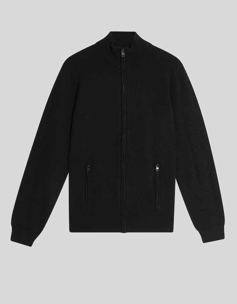 Mesh Logo Knitted Track Jacket