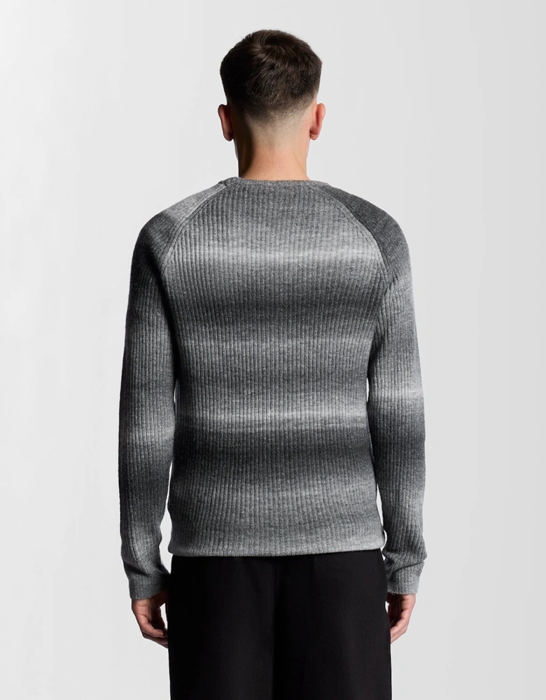 Ribbed Ombre Effect Jumper