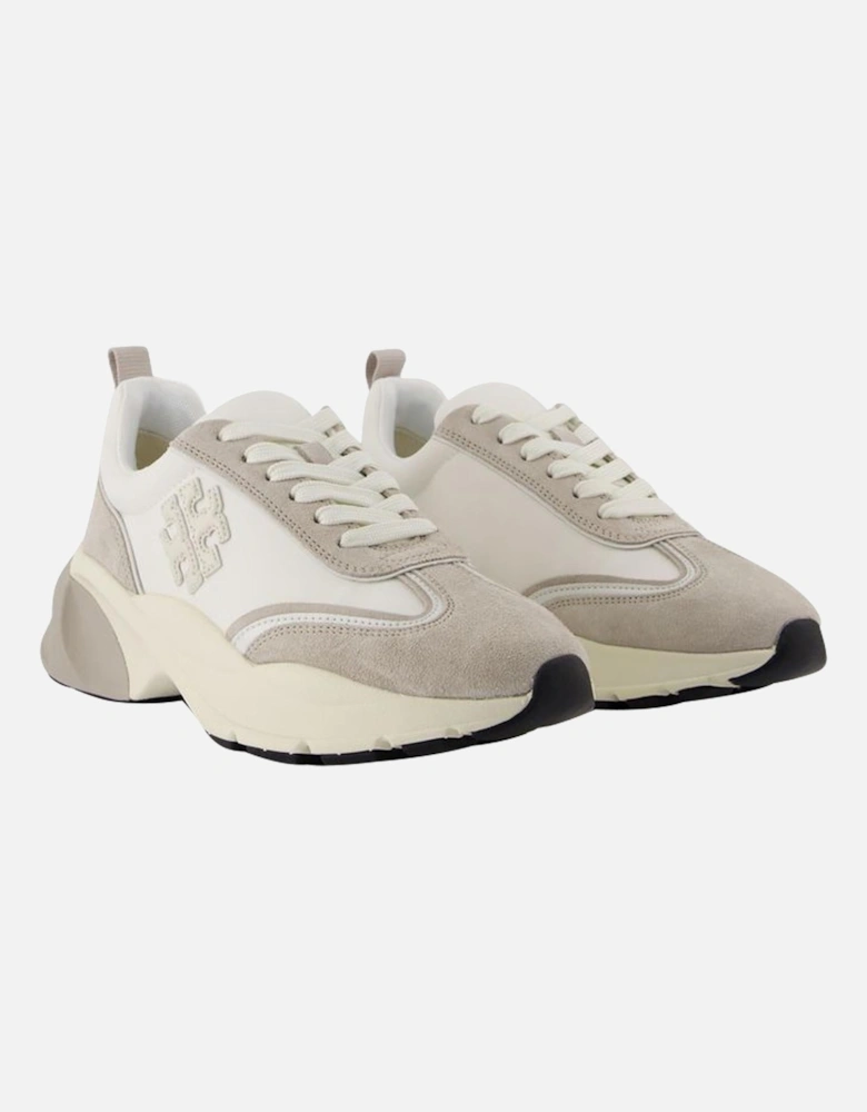 Leather White Trainer Sneakers