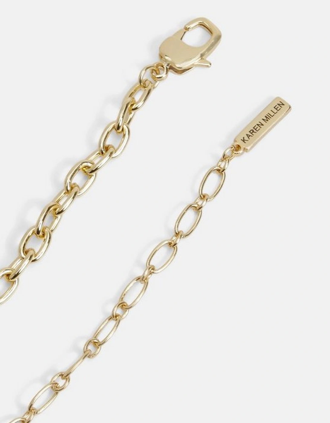 Gold Double Layer Statement Necklace