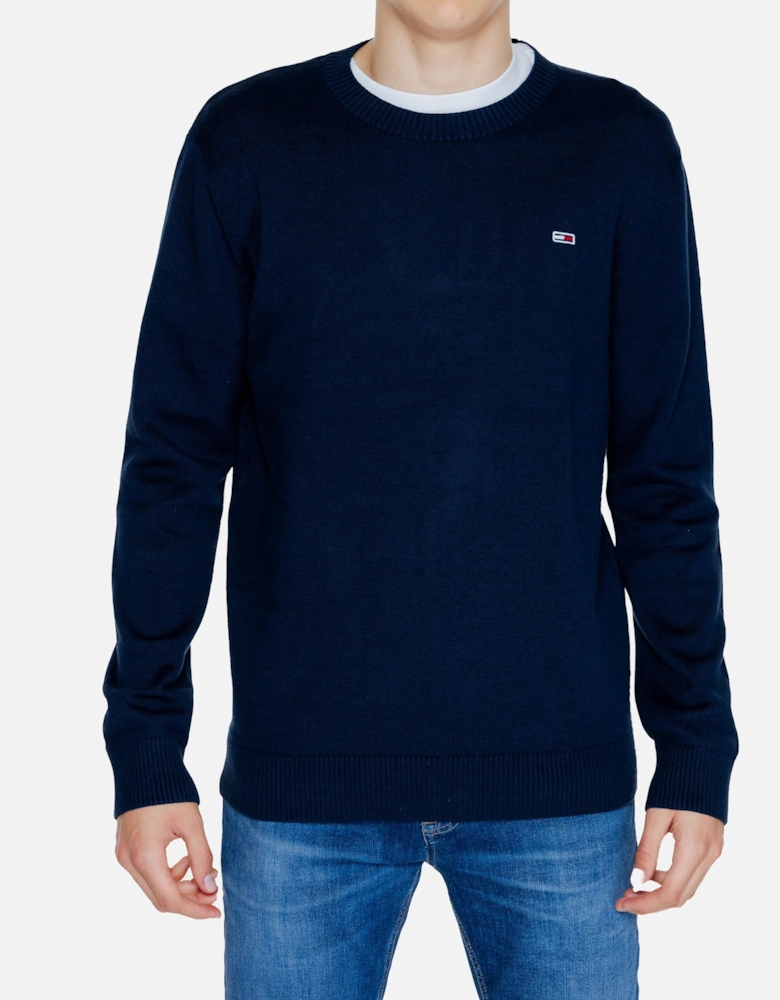 Mens Classic Crew Neck Sweater Navy
