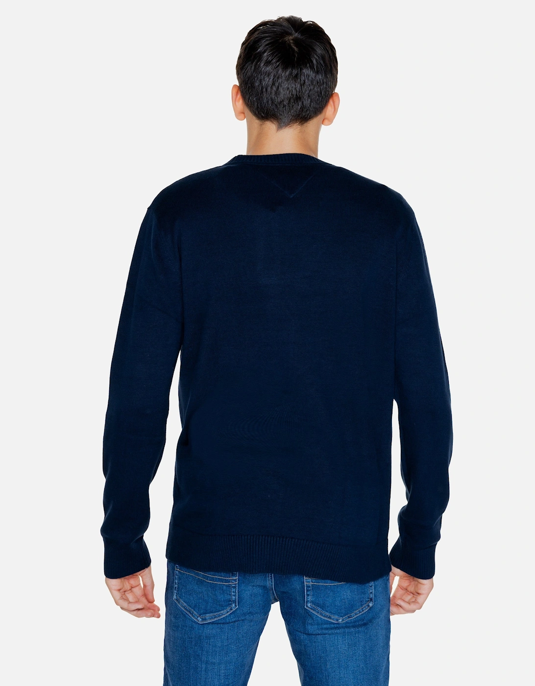 Mens Classic Crew Neck Sweater Navy