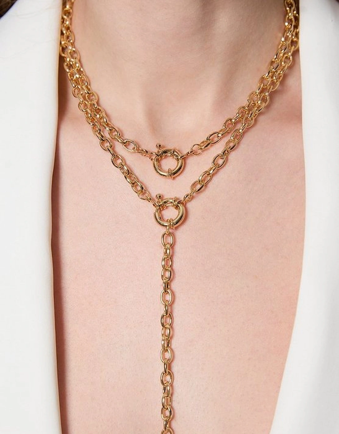 Gold Drop Detail Chain Necklace, 5 of 4
