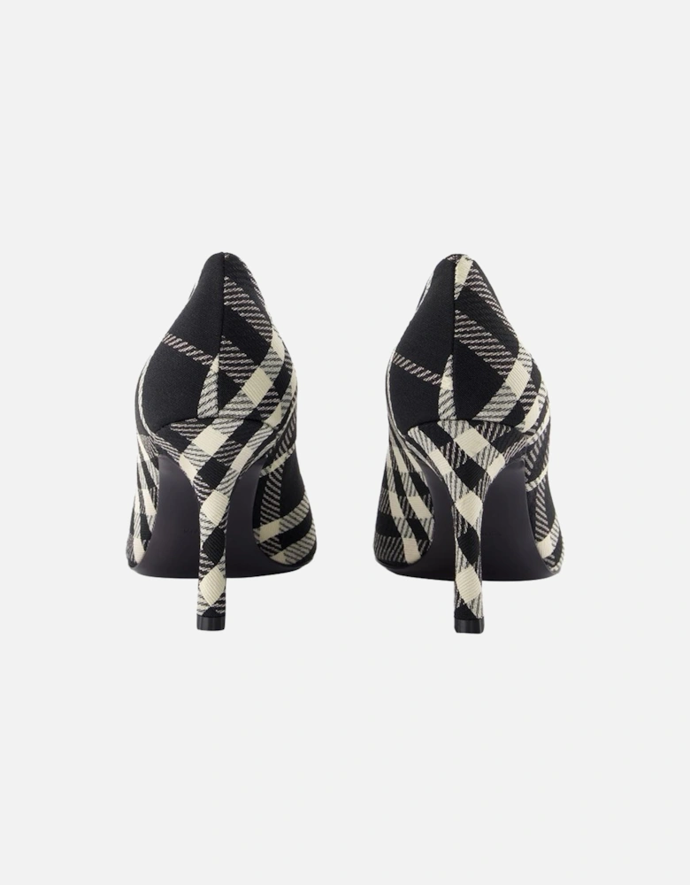 Plaid Pattern High Heel Pumps