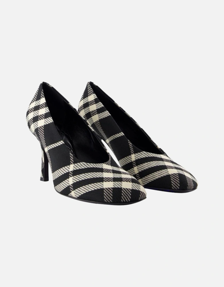 Plaid Pattern High Heel Pumps