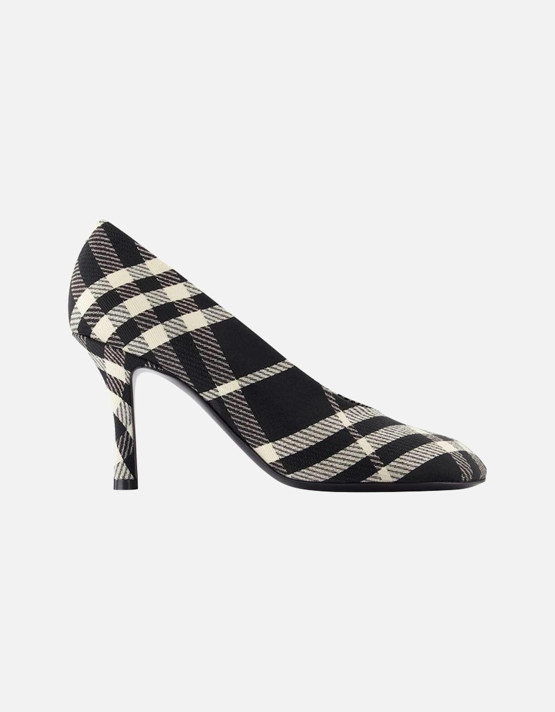 Plaid Textile High Heel Pumps, 5 of 4