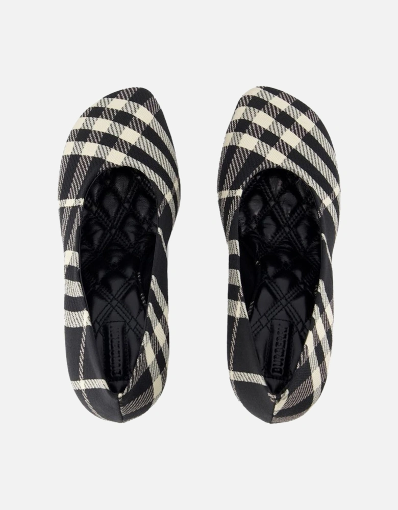 Plaid Textile High Heel Pumps