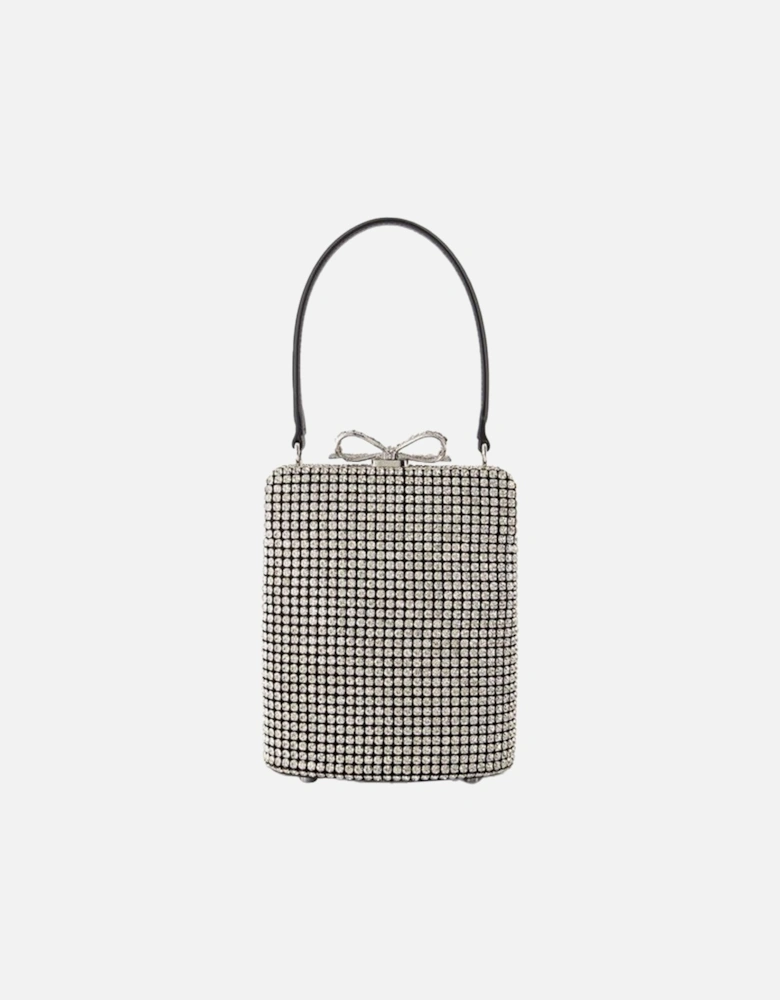 CrystalEmbellished Bow Mini Handbag