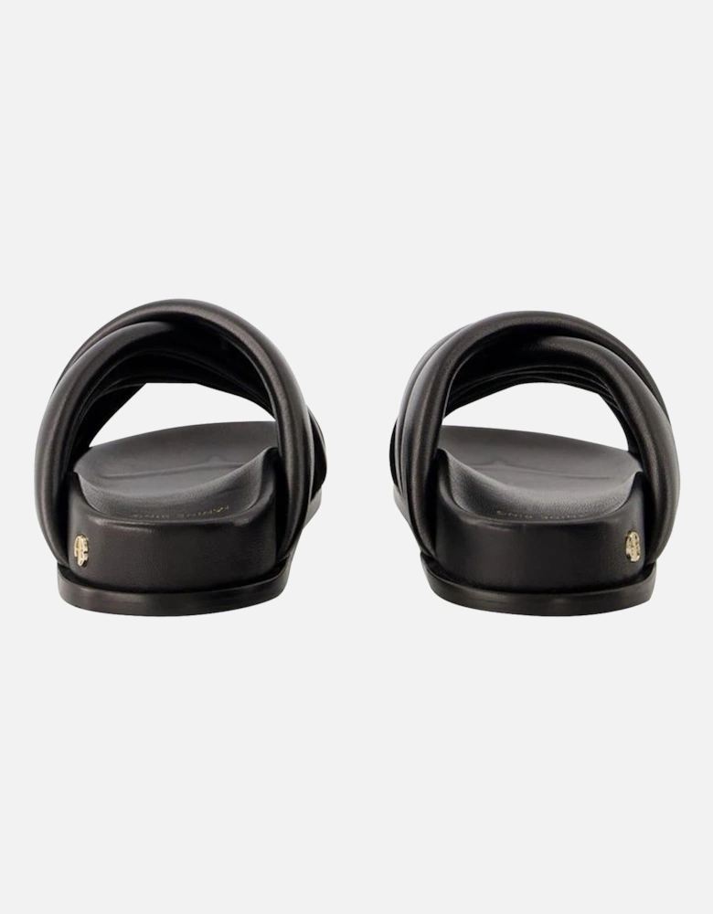 Padded Twisted Sandals Slide Sandals