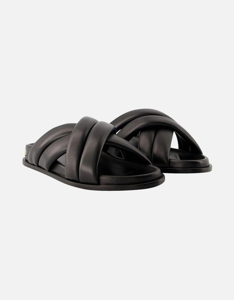 Padded Twisted Sandals Slide Sandals