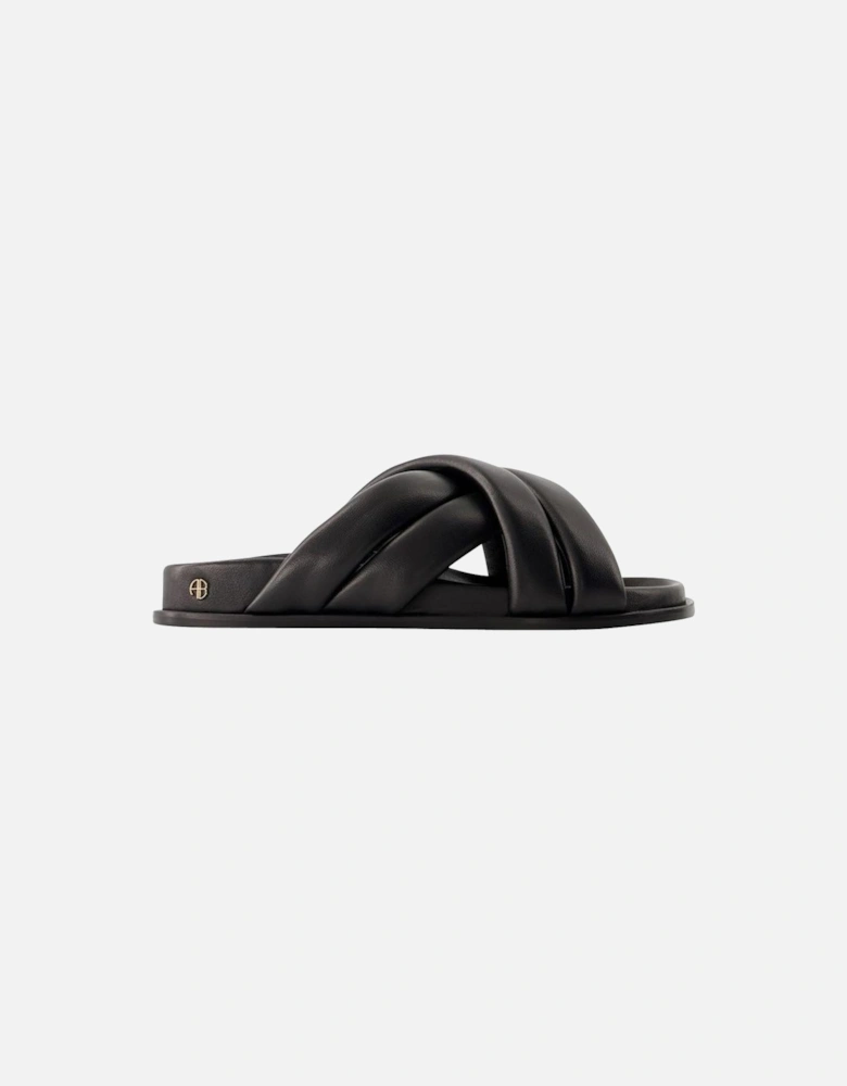 Padded Twisted Sandals Slide Sandals