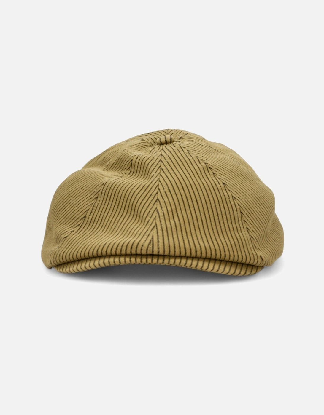 Brood Newsboy Hat - Dark Tan/Black Hickory Stripe